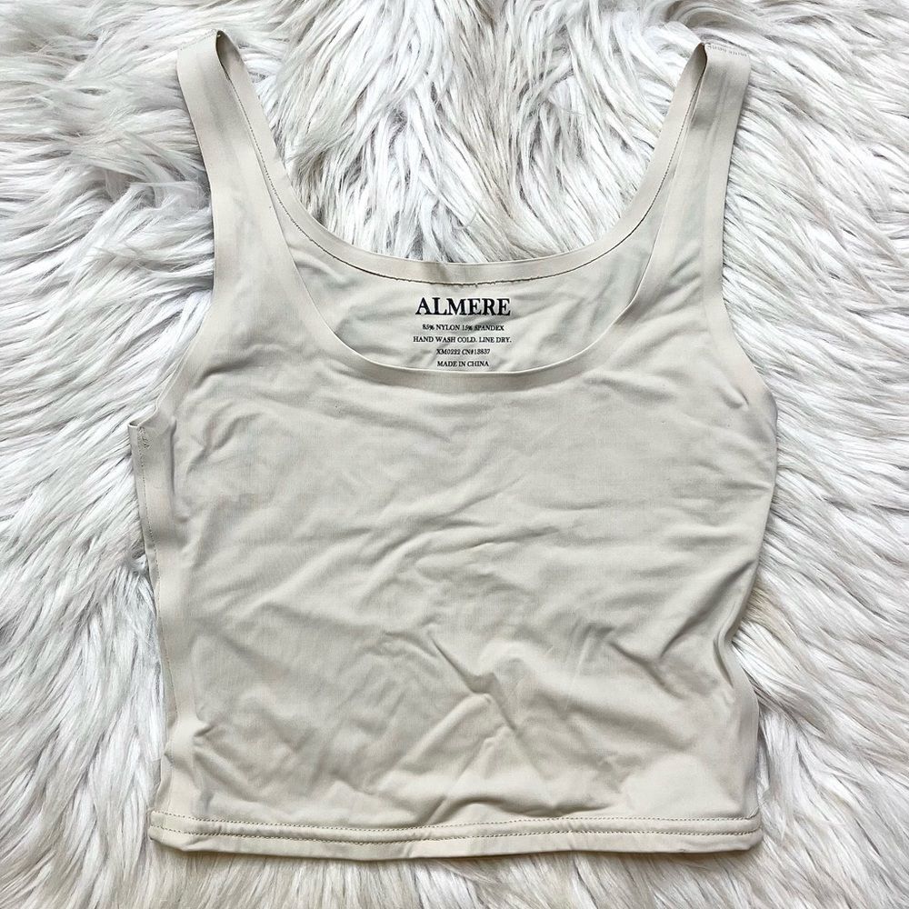Almere Women's Cream Shaping Tank Top Size XS